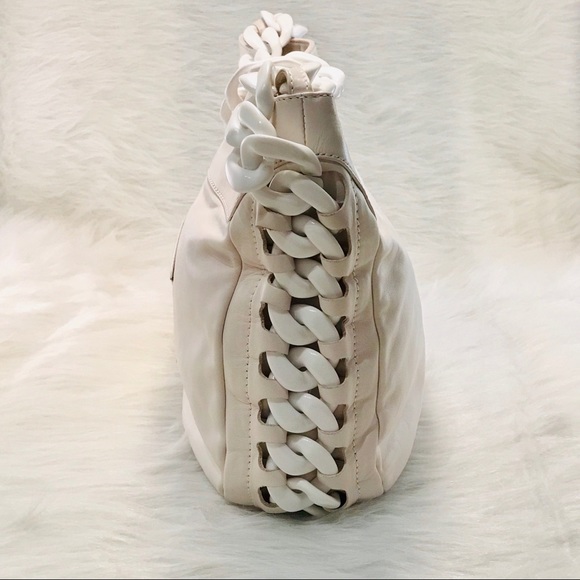 CHANEL Modern Rhodoid Chain Hobo White - Picture 3 of 8